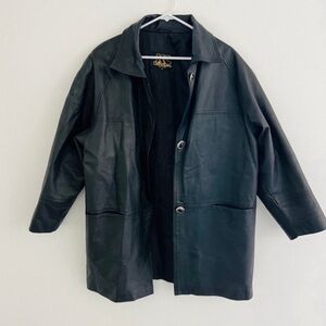 Vintage Black Leather Jacket